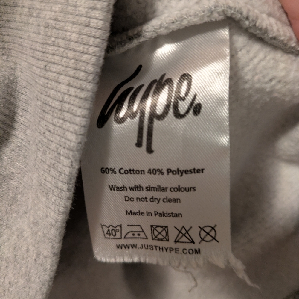 Hype Grey Hoodie Size 15 years. - Picture 4 of 4